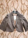 Élégante veste de costume marron foncè , blazer court